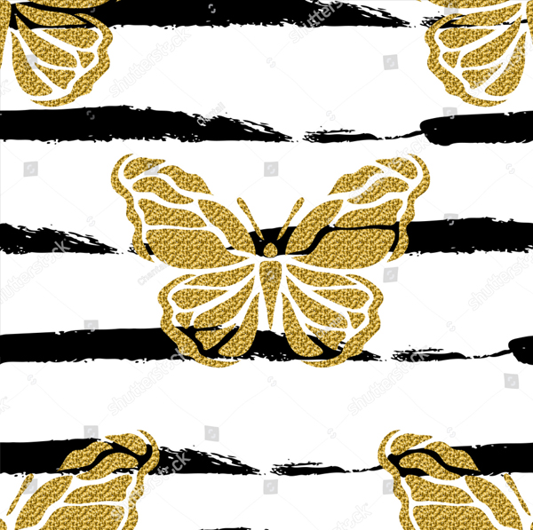 Golden Butterflies Photoshop Brush