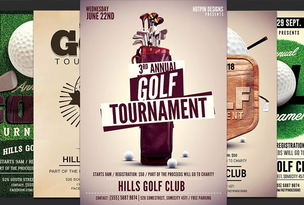 Golf Club Design Poster Template