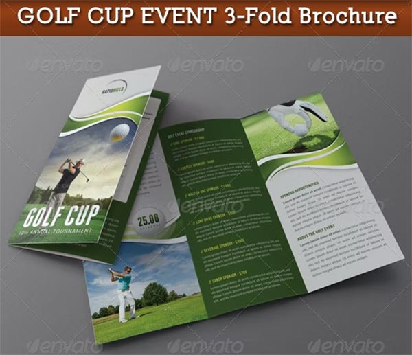 Golf Cup Event 3-Fold Brochure