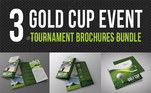 Golf Cup Event Brochure Bundle