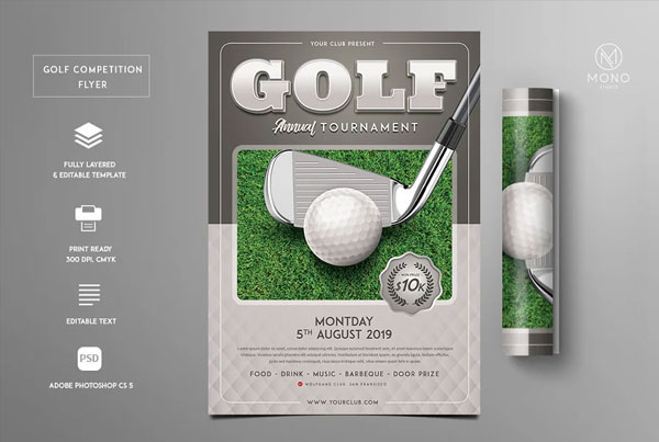 Golf Event Competition Flyer