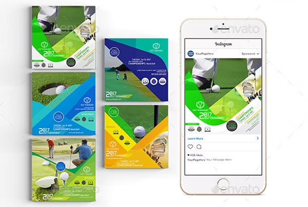 Golf Event Instagram Banners