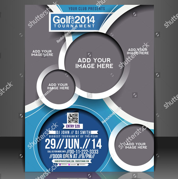 Golf Tournament Event Flyer & Poster Template