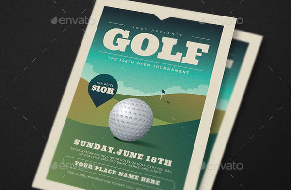 Golf Tournament Event PSD Flyer