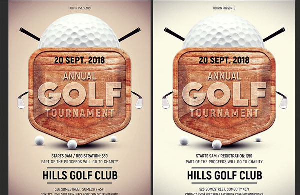 Golf Tournament Flyer Template