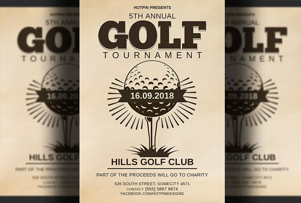 Golf Tournament Flyer Template