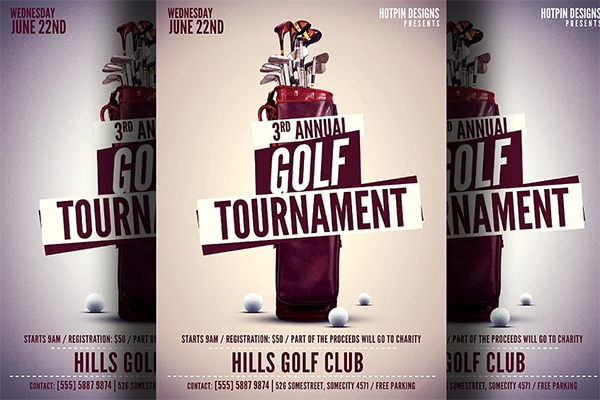 Golf Tournament Flyer Template