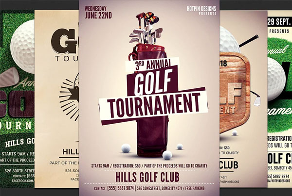 Golf Tournament Flyers Bundle