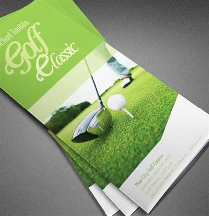 Classic Golf Event Trifold Brochure