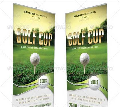 Golf Event Banner Template