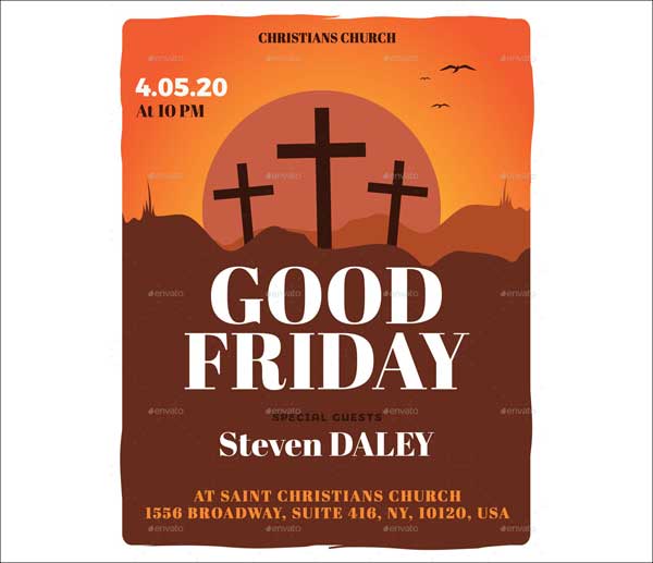 Good Friday Church Celebration Flyer