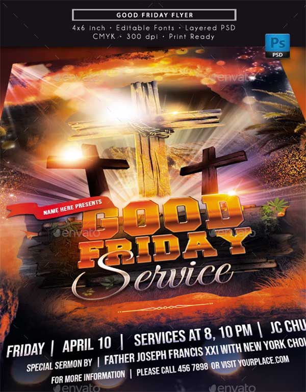 Good Friday Template Flyers