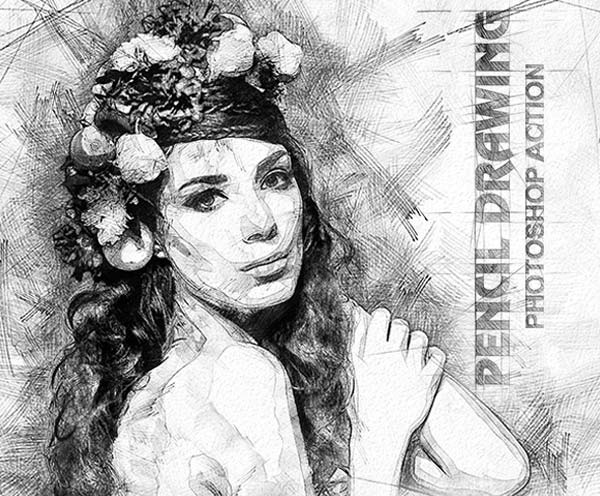 Gorgeous Pencil Drawing Photoshop Action