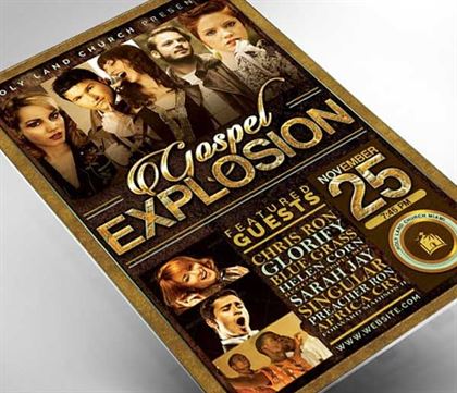 Gospel Explosion Talent Show Brochure 