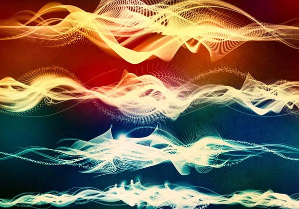 Gradient Layered Waves Photoshop Brushes