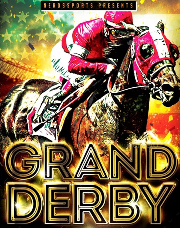 Grand Derby Horse Race Sports Flyer