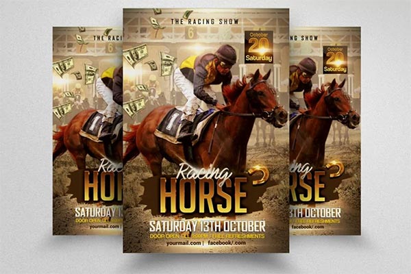 Grand Derby Horse Racing Flyer