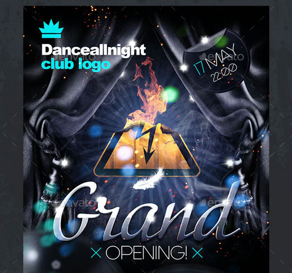 Grand Opening Club Event Flyer Templates
