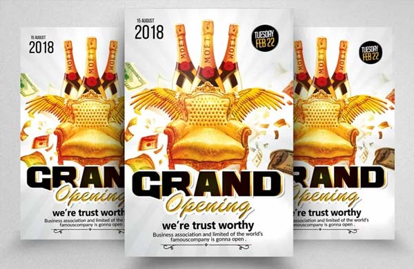 Grand Opening Event Celebration Flyer Template