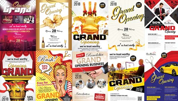 Grand Opening Event Flyer Bundle