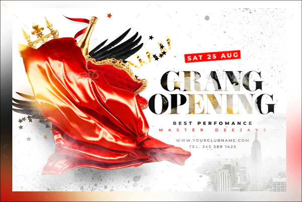 Grand Opening Event Flyer Design