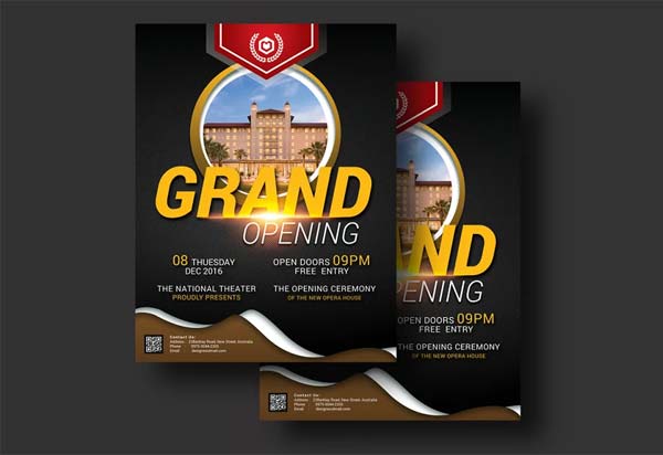 Grand Opening Event Flyer PSD