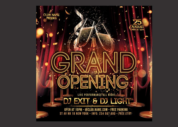 Grand Opening Event Instagram Banner