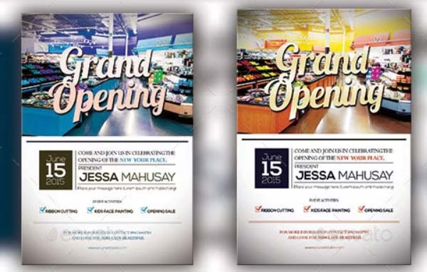 Grand Opening Event PSD Flyer Templates