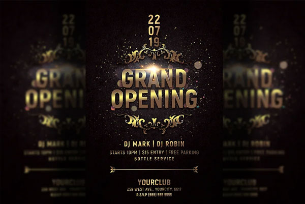 Grand Opening Event Party Flyer