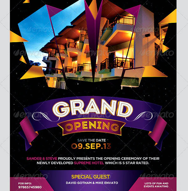 Grand Opening Event Promotion Flyer