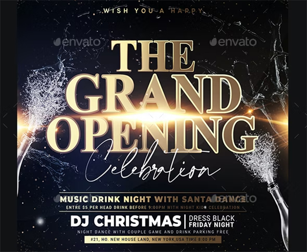 Grand Opening Flyer Template PSD