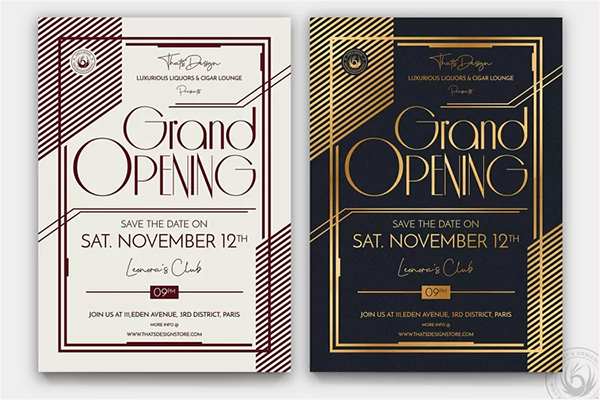 Grand Opening Flyer Template PSD