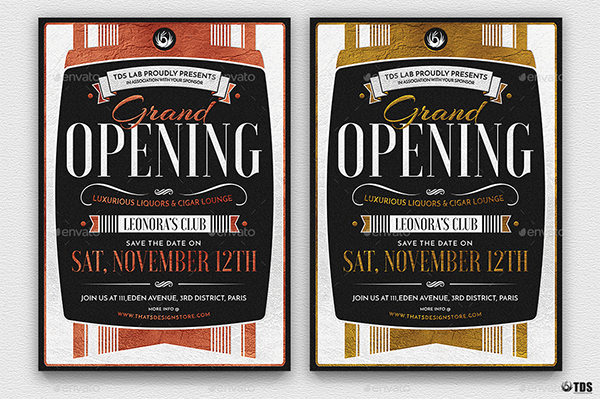 Grand Opening Flyer Templates PSD