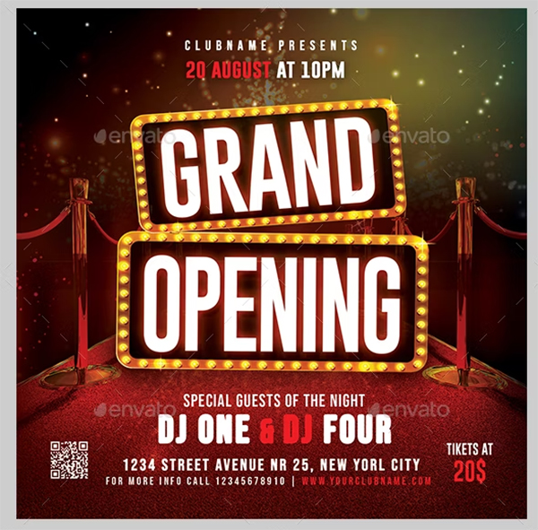 Grand Opening Flyer