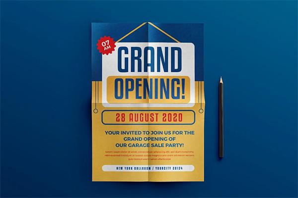 Grand Opening PSD Files Flyer
