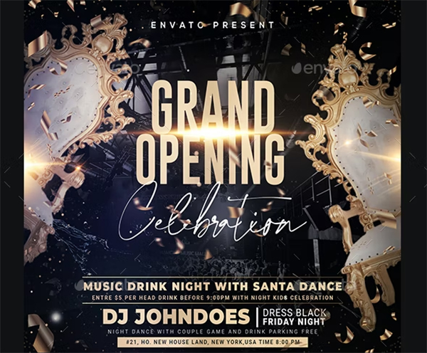 Grand Opening PSD Flyer Template