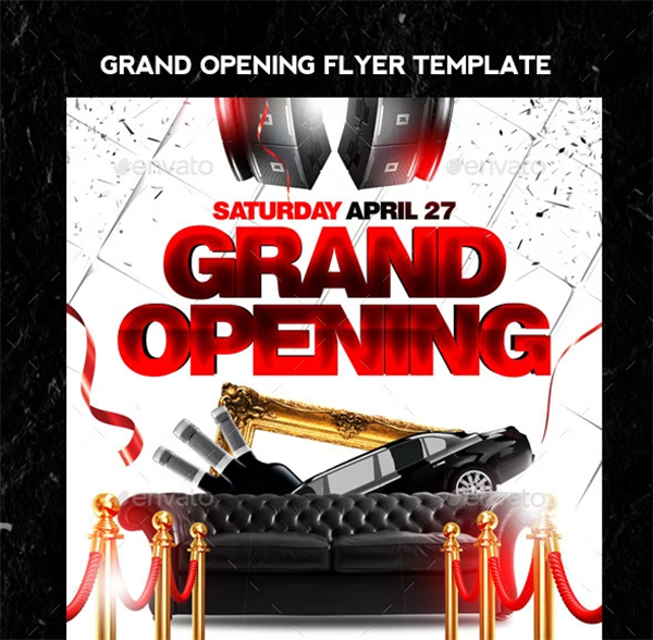 Grand Opening PSD Flyer Template