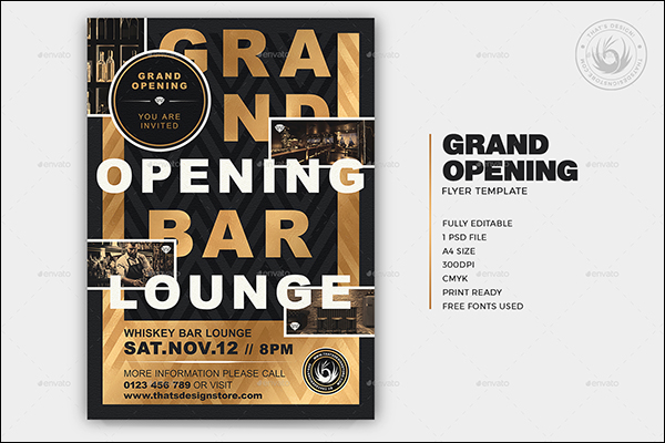 Grand Opening PSD Flyer Templates