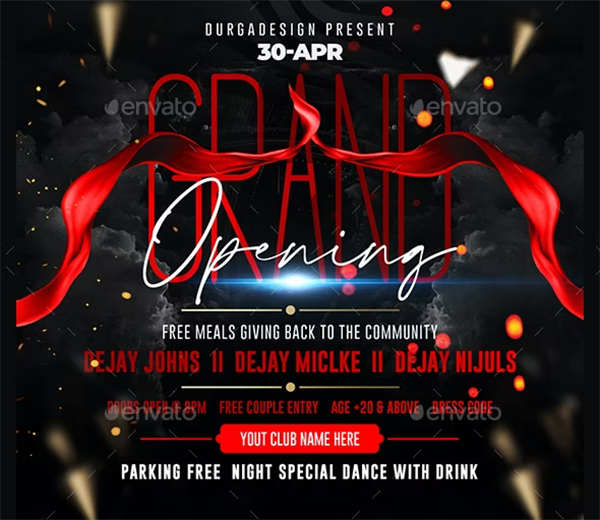 Grand Opening PSD Flyer Templates