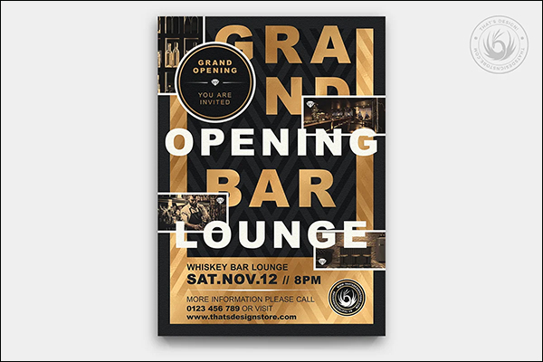 Grand Opening Photoshop Flyer Template