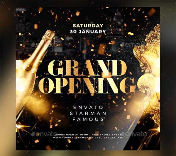 Grand Opening Photoshop Flyer