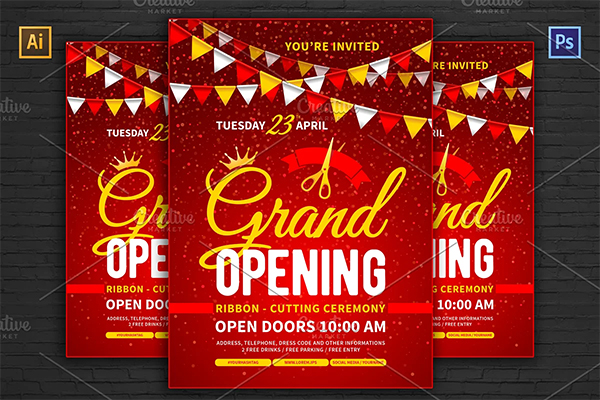 Grand Opening Poster & Flyer Template