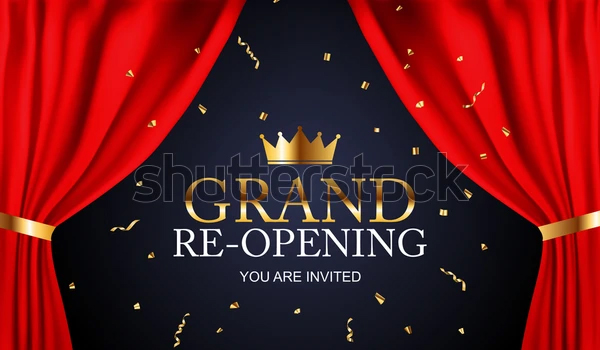 Grand Opening Ribbon Background