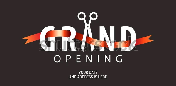 Grand Opening Vector Background