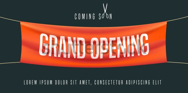 Grand Opening Vector Template