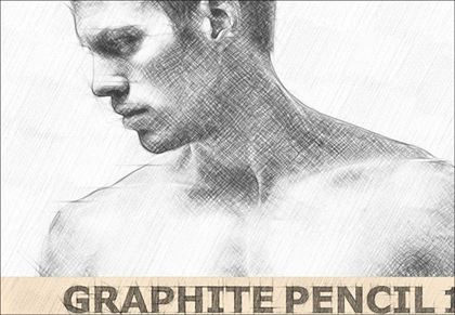 Graphite Pencil Photoshop Actions