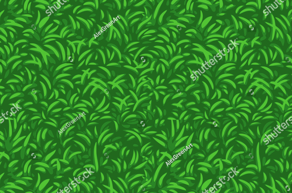 Grass Seamless Vector Pattern