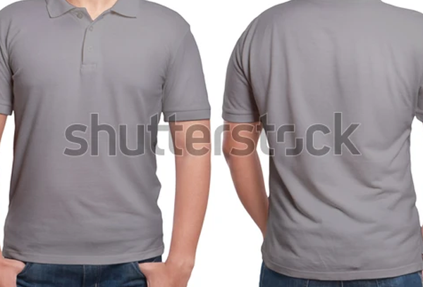 Gray Polo Tshirt Mockup