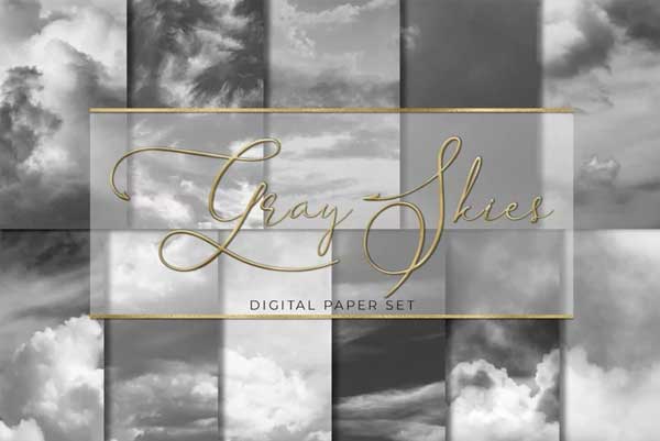 Gray Skys Clouds Templates