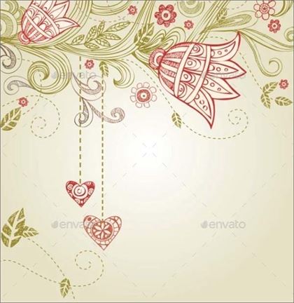 Greeting Card for Wedding and Valentine's Day